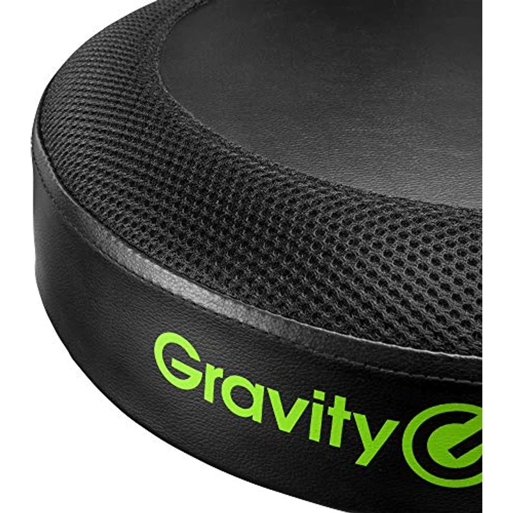 Gravity FD SEAT 1 Musikerhocker klappbar, höhenverstellbar - Atmungsaktive Sitzfläche, stabile Metallkonstruktion (schwarz) – Bild 4