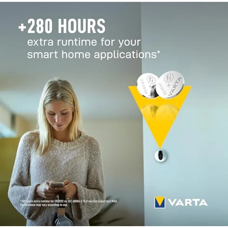 Varta Elektronische Lithium-Batterie CR2032, 4er Pack, zuverlässige Energiequelle für kleine elektronische Geräte – Bild 5