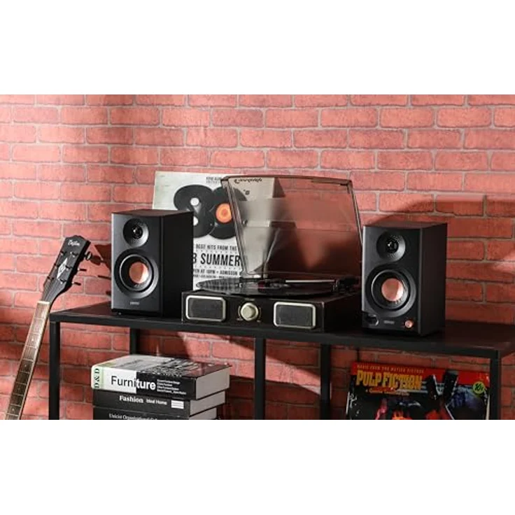 Edifier MR3 Kompakter Studio-Lautsprecher 2.0, Hi-Res Audio, Bluetooth V5.4, physische Steuerungen, RCA, AUX, Mobile App, 2 x 18 W, Schwarz – Bild 5