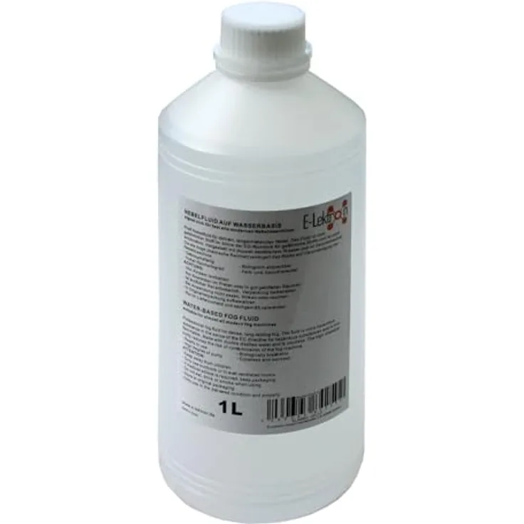 E-Lektron FFL1-P Nebelfluid mittlerer Dichte, neutral-weißer Nebel für DJ Nebelmaschine, 1L