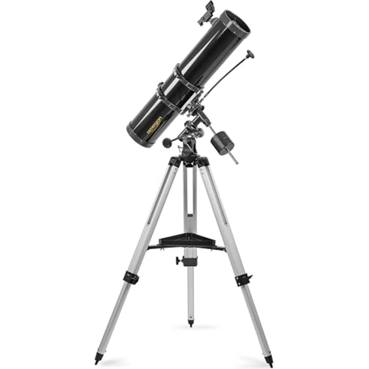 Omegon Teleskop N 130/920 EQ-2, Einsteiger-Teleskop für Deep-Sky-Beobachtung mit leuchtendem Punktsucher und 1,25'' Okularauszug – Bild 5