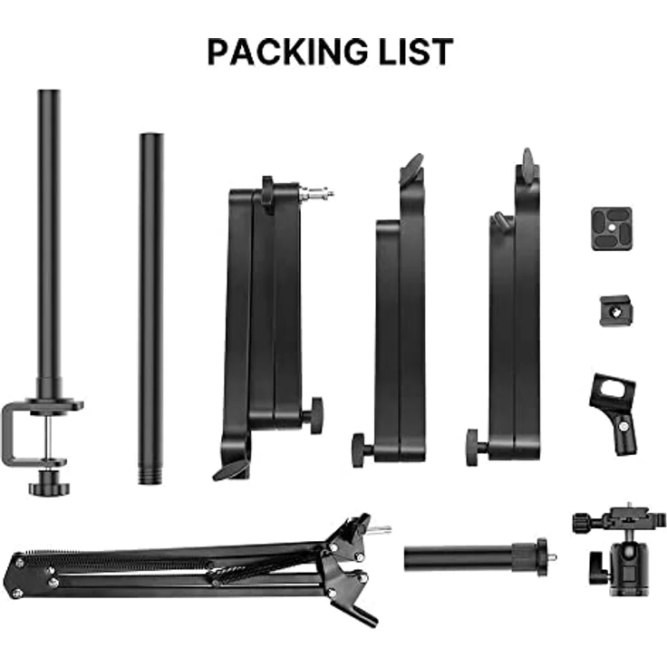 Ulanzi Broadcast Desktop Stand mit 3 Armen, stabil für Livestreaming und Videoproduktion – Bild 8