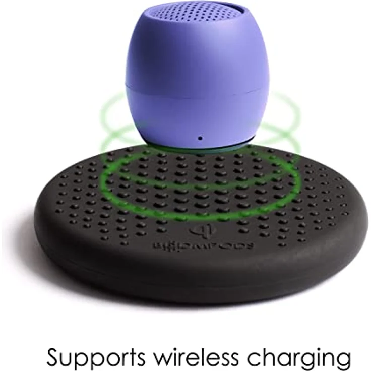 Boompods Zero Mini tragbarer Bluetooth Lautsprecher - Kabelloser Lautsprecher, IPX6 wasserdicht, 5 Std Spielzeit, Outdoor Speaker klein, Mikrofon & Dual Pairing, für Dusche, Reisen, iPhone, Very Peri – Bild 4