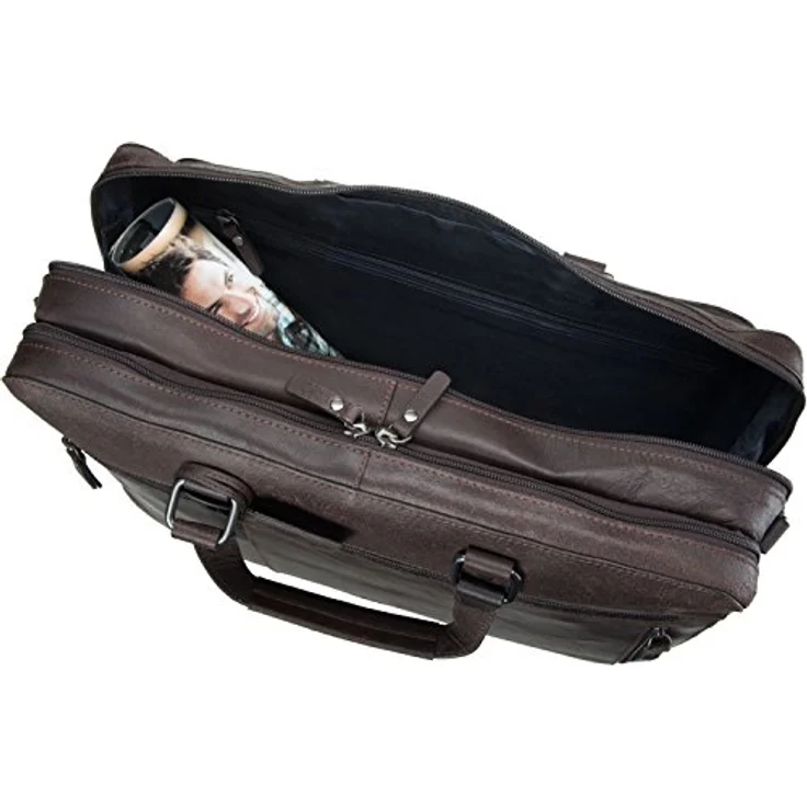 Leonhard Heyden Dakota Aktentasche Leder 40 cm Laptopfach – Bild 4