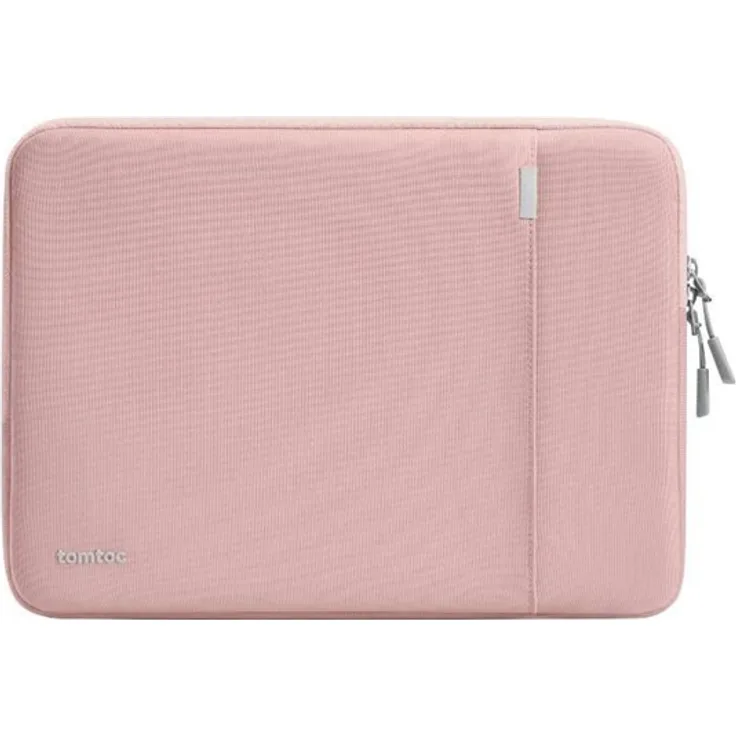 Tomtoc 14" Defender-A13 Laptop Case (pink), stoßfester Schutz mit wasserfester Oberfläche und AirTag-Band