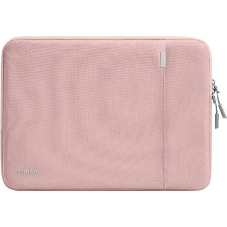 Tomtoc 14" Defender-A13 Laptop Case (pink), stoßfester Schutz mit wasserfester Oberfläche und AirTag-Band