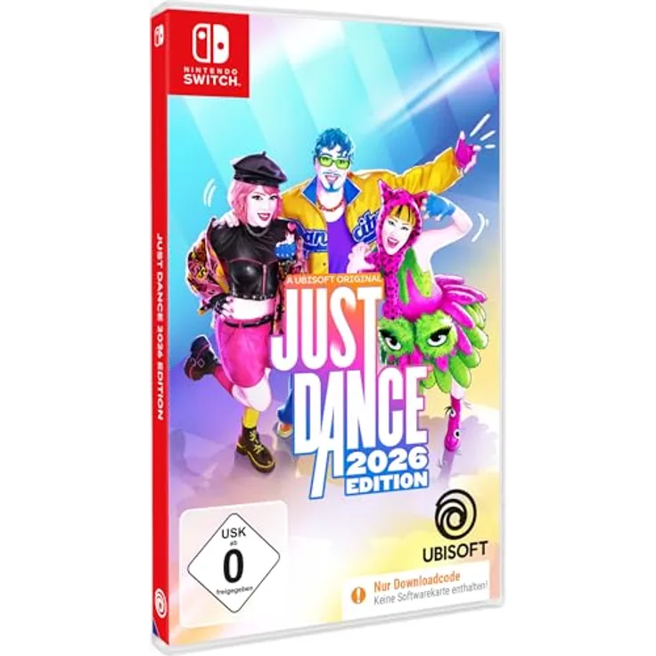 Ubisoft Just Dance 2026 Edition (Code in a box) - [Nintendo Switch] - 40 neue Songs, bis zu 6 Spieler, Workout-Modus, Kamera-Controller-Modus
