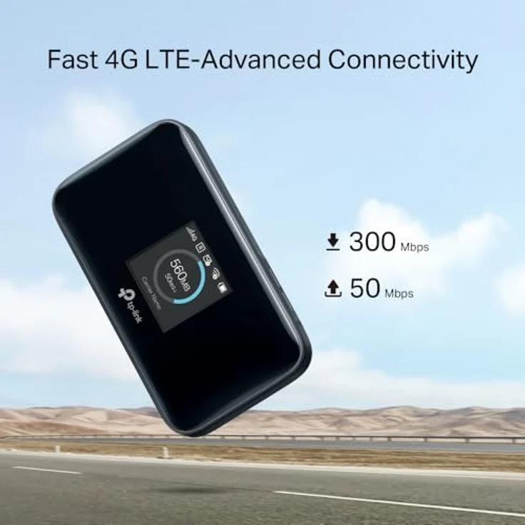 TP-Link M7450, tragbarer Router mit 300 Mbit/s, LTE, UMTS und 32 GB erweiterbarem Speicher, Schwarz – Bild 9