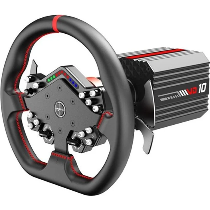 PXN VD10 DS Steering Wheel Base, Direct Drive Racing Kit mit 10 Nm Drehmoment, 300 mm WDS R2 Lenkrad und 13 programmierbaren Tasten