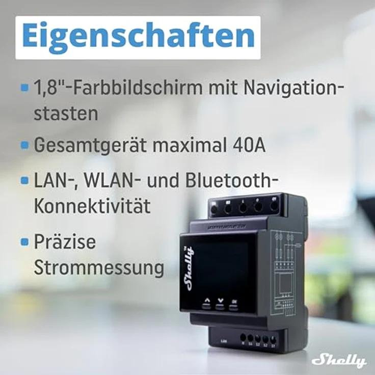 Shelly 4PRO PM 4-Fach Relais WLAN Bluetooth – Bild 3