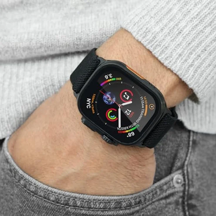 VONMÄHLEN Classic Nylon Loop, verstellbares und wasserbeständiges Nylonarmband für Apple Watch, schweißresistent, robust und komfortabel – Bild 3