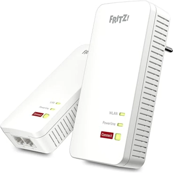 AVM Fritz!Powerline 1240 AX WLAN Set Edition International Extender Kit, bis zu 1.200 Mbit/s Powerline und 600 Mbit/s WLAN, Mesh, Access Point, Italienische Schnittstelle - Preisvergleich – Bild 1