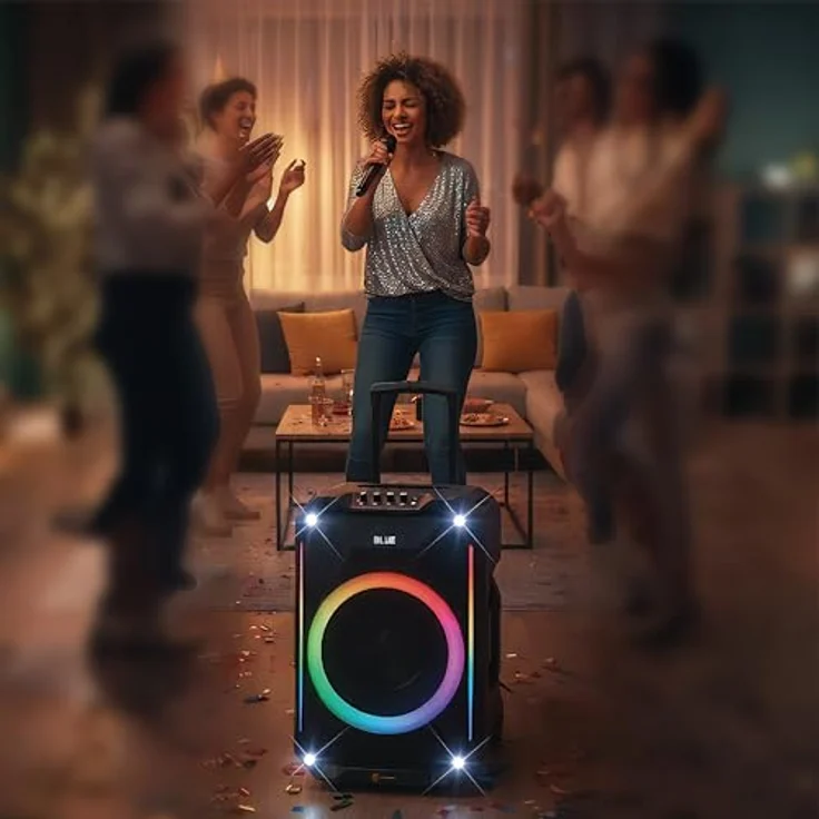 N-Gear The Flash 1540, 15-Zoll Bluetooth-Lautsprecher mit Lichtshow, Mikrofon und 500 Watt Leistung – Bild 9