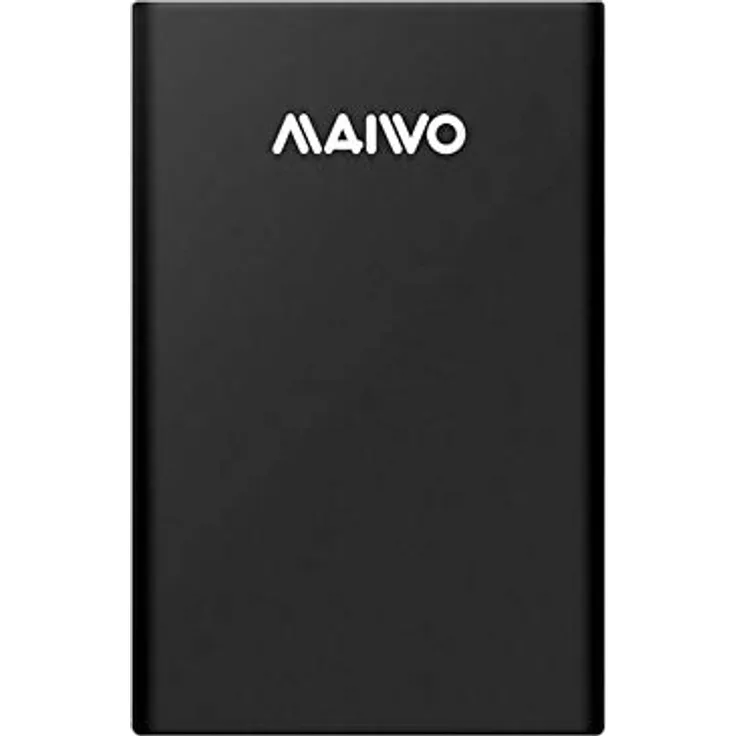 Maiwo K2568G2 USB C GEN2 10Gbps Externes Speichergehäuse für bis zu 2 TB 2,5 HDD und SSD 7mm und 9,5mm mit Unterstützung für UASP Werkzeugfreie Installation Typ C auf C Kabel