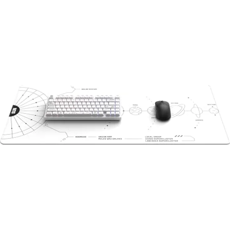 Dark Project Nova White 81 RGB Wireless, Mechanische Tastatur mit Vollaluminiumgehäuse, Kabellose Bluetooth-Konnektivität und 100 Stunden Akkulaufzeit, Weiss – Bild 2