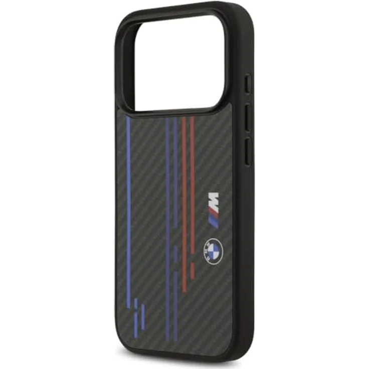 CG MOBILE BMW M Kevlar-Linien & Logo, Mag Safe kompatible Schutzhülle für iPhone 17 Pro, schwarz – Bild 5