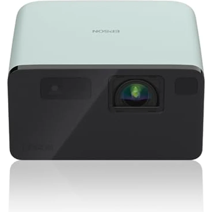 Epson EpicVision EF-21G tragbarer Mini-Laserprojektor, Full-HD 1.080, 3LCD, 1.000 Lumen, bis zu 150-Zoll-Projektionsfläche, Bluetooth-Lautsprecher, Chromecast, Google TV, grün – Bild 1