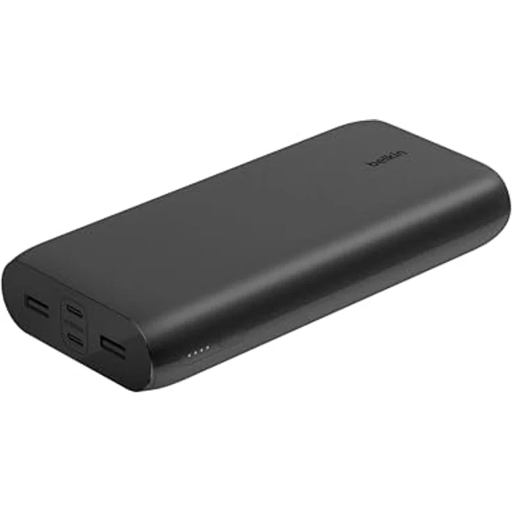 Belkin BoostCharge 4-Port Powerbank 26K, Akkupack mit USB-C- und USB-A-Anschlüssen, Schnellladen mit USB-C Power Delivery, tragbares Ladegerät für iPhone 15, 14, iPad Pro, Galaxy S24, S23, Pixel – Bild 1