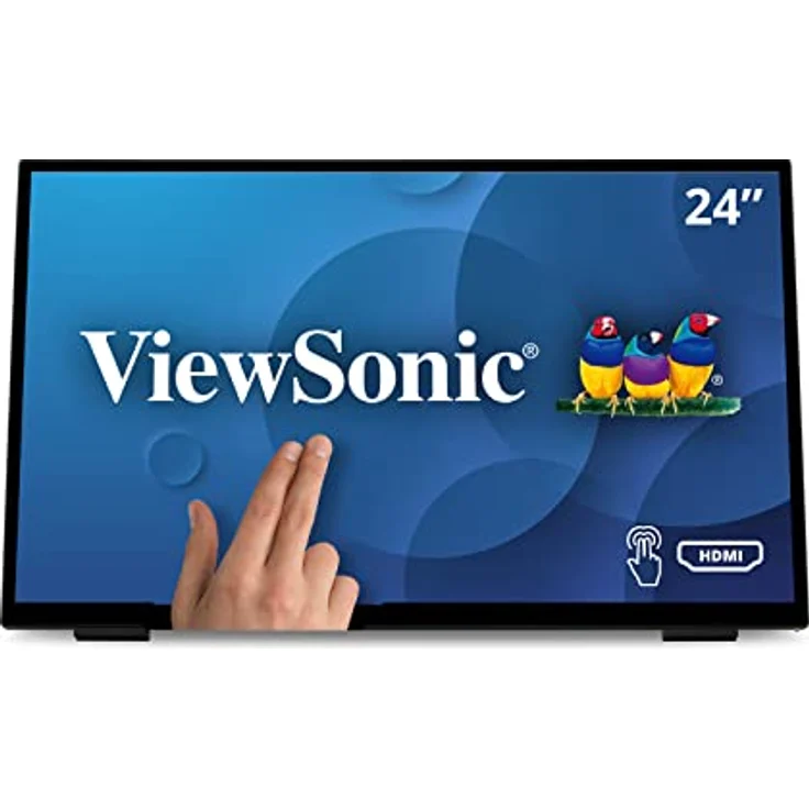 ViewSonic TD2465, 24" VA Touch Monitor mit 1920 x 1080 Full HD, 10-Punkt PCAP, wasserfest und Handschuhmodus – Bild 1