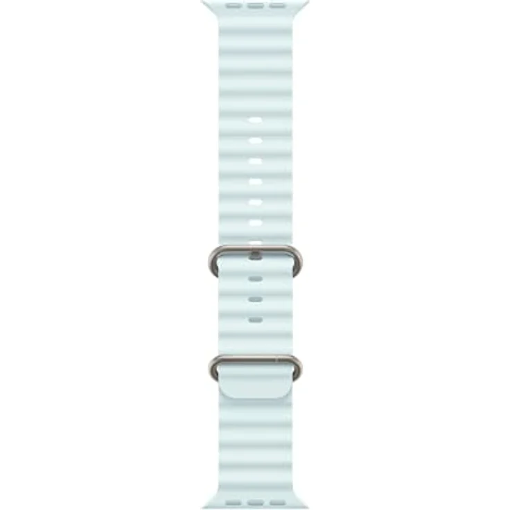 Apple Watch Band - Ocean Band - 49 mm - Kristallblau - Elastisches Armband für Wassersport geeignet – Bild 1