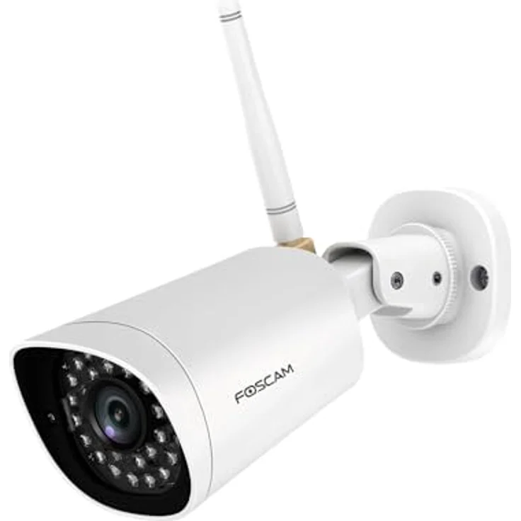 Foscam G4P - Weiße Super HD Outdoor IP Kamera mit 20m Nachtsicht, Bewegungserkennung, 4MP, IP-WLAN-Überwachungskamera u. Gegensprech-Zweiwege-Audio, wetterfeste Security-Cam mit microSD-Kartenslot – Bild 3