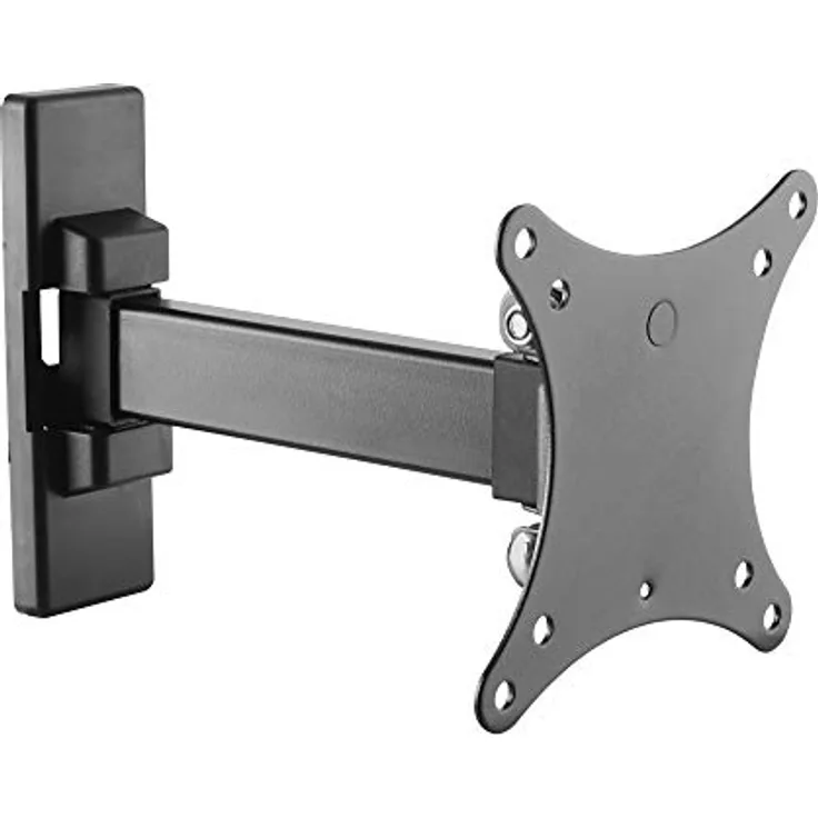 RICOO PC Monitor Wandhalterung Schwenkbar Neigbar für 13-27 Zoll, Halterung Wand S7411, Monitorhalterung, Bildschirmhalterung, Bildschirm Wandhalterung Monitor 24 Zoll, VESA 75 x 75, 100x100 mm