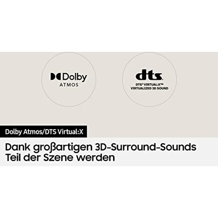 Samsung HW-Q64GC 3.1-Kanal Q-Soundbar mit Subwoofer, Dolby Atmos/DTS Virtual:X, Q-Symphony, Adaptive Sound Lite [2023] – Bild 5