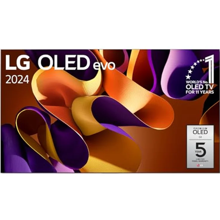 LG OLED65G48LW TV 65" (165 cm) OLED evo Fernseher (α11 4K AI-Prozessor, Dolby Vision, bis zu 120Hz) [Modelljahr 2024], Schwarz – Bild 1
