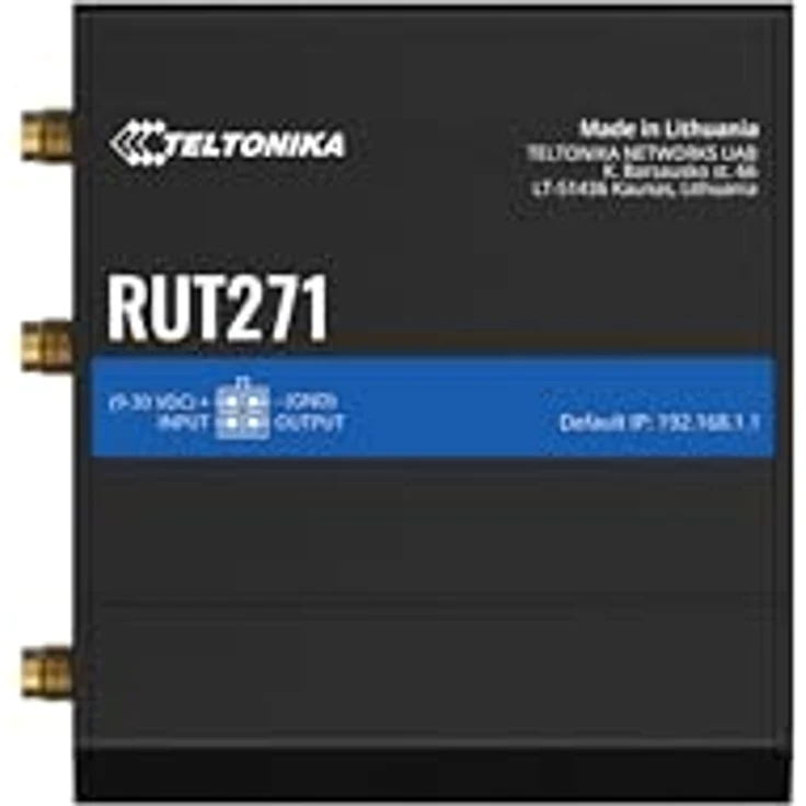 Teltonika RUT271 Redcap 5G Router, Wireless Router mit 2-Port-Switch, wandmontierbar, für WWAN 4G und 5G – Bild 1