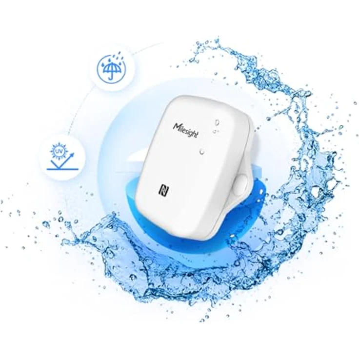 Milesight EM300-TH, LoRaWAN Access Point für Temperatur- und Luftfeuchtigkeitsüberwachung, batteriebetrieben – Bild 3