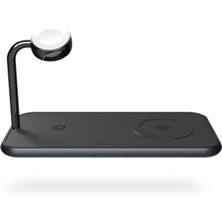 OtterBox Zens Dual + Watch Wireless Charger, kabelloses Ladegerät (10 W) für iPhone, Apple Watch & Qi-Geräte, inkl. 24-W-Netzadapter (EU, GB, USA), Schwarz – Bild 4