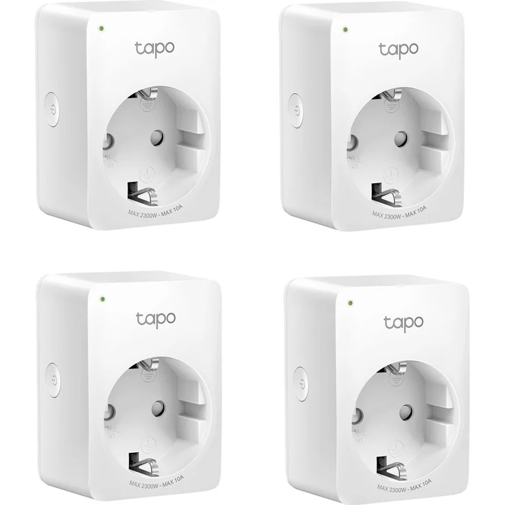 TP-Link Tapo P100 WLAN Smart Steckdose, 4er Pack, Smart Home WiFi Steckdose, funktioniert mit Amazon Alexa, Google Home, Tapo App, Sprachsteuerung, Fernzugriff, kein Hub notwendig, weiß – Bild 1