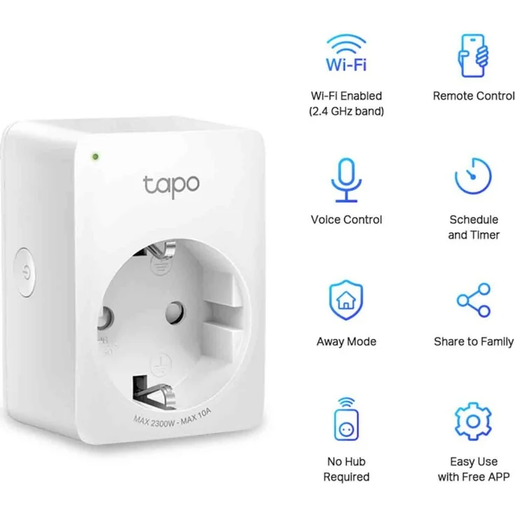 TP-Link Tapo P100 WLAN Smart Steckdose, 4er Pack, Smart Home WiFi Steckdose, funktioniert mit Amazon Alexa, Google Home, Tapo App, Sprachsteuerung, Fernzugriff, kein Hub notwendig, weiß – Bild 7