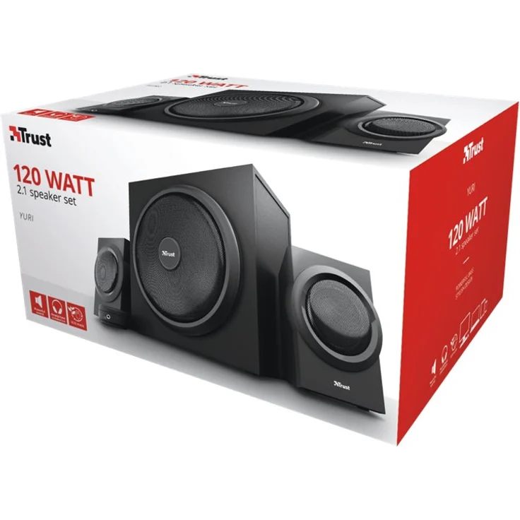 TRUST YURI 2.1 SPEAKER SET Schwarz (17580062103) – Bild 4