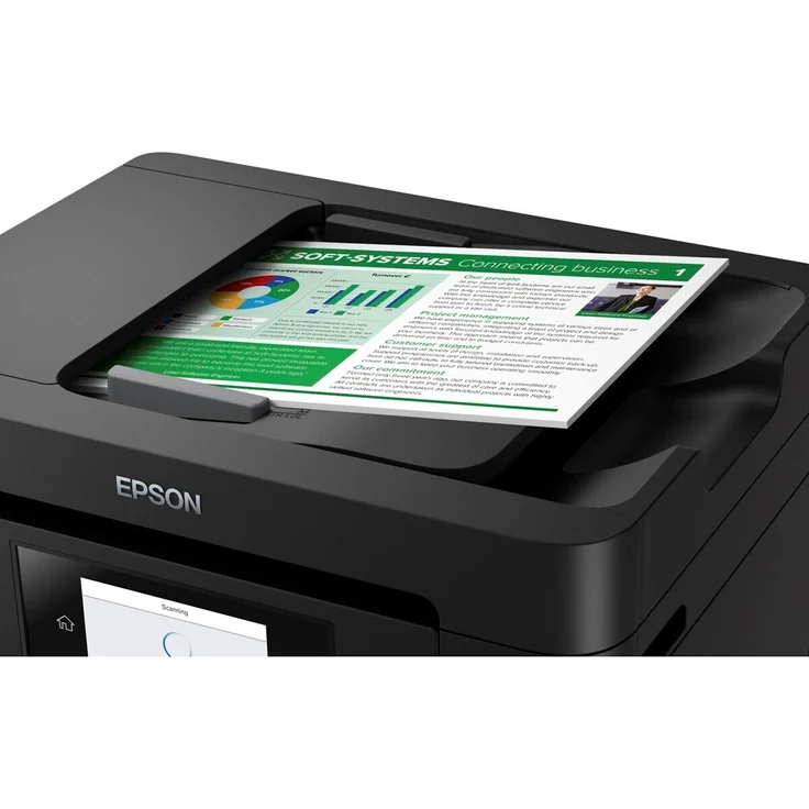 Epson WorkForce WF-4825DWF 4-in-1 Tintenstrahl-Multifunktionsgerät (Drucker, Scanner, Kopierer, Fax) Auflösung: 4800 x 2400, USB, LAN, 1x USB (Host) , WLAN, AirPrint, Mobile Print, WiFi-Direct (C11CJ06403) – Bild 3
