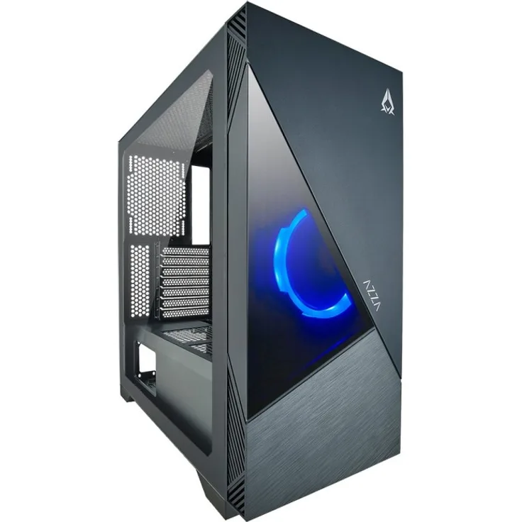 AZZA Eclipse 440 Tower-Gehäuse, schwarz, Tempered Glass