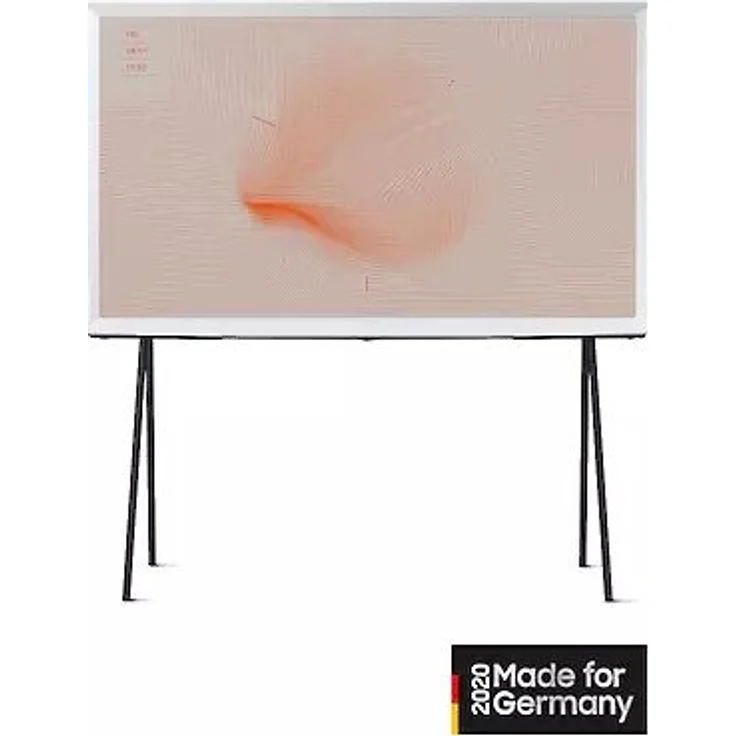 Samsung GQ43LS01TAU The Serif (2020) Cloud White 108 cm (43 Zoll) QLED Smart TV (Ultra HD, HDR, Edge LED) HD-Triple-Tuner (Sat, Antenne, Kabel) Modelljahr 2020 Energieklasse G (DE-Modell) – Bild 1