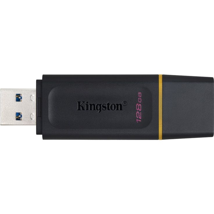 Kingston DTX/128GB USB-Stick 3.2 Gen 1 DataTraveler Exodia - mit Schutzkappe und Schlüsselring, Schwarz/Gelb – Bild 5
