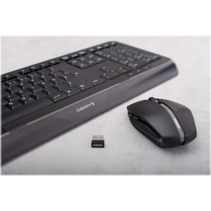 CHERRY GENTIX DESKTOP - Tastatur-und-Maus-Set - kabellos - 2.4 GHz - Deutsch QWERTZ - Schwarz (JD-7000DE-2) – Bild 3