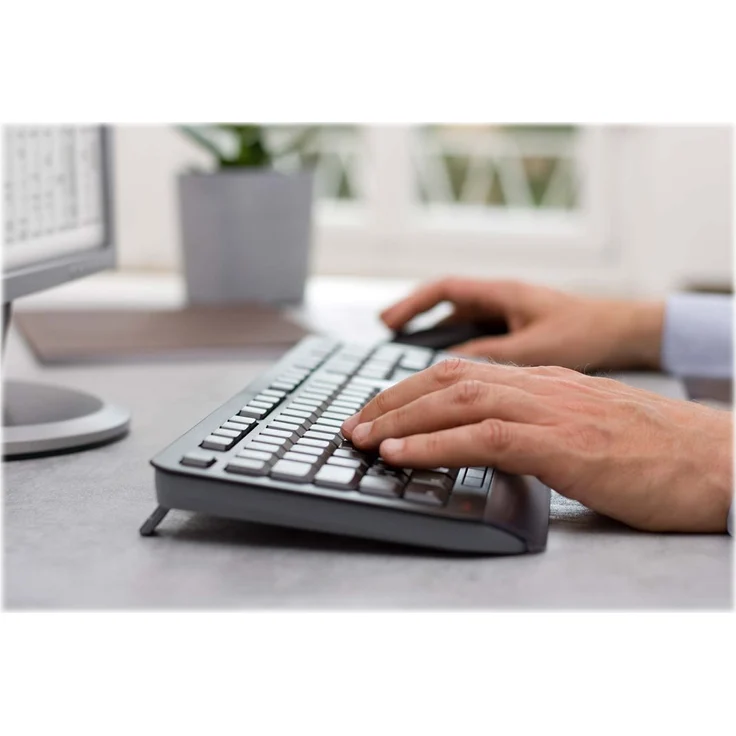 CHERRY GENTIX DESKTOP - Tastatur-und-Maus-Set - kabellos - 2.4 GHz - Deutsch QWERTZ - Schwarz (JD-7000DE-2) – Bild 5