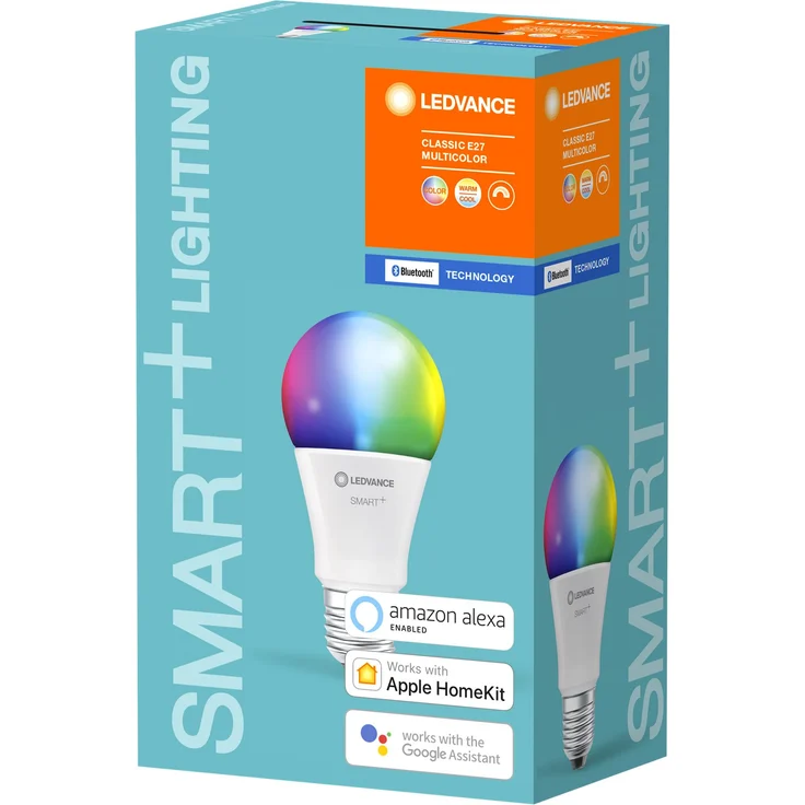 Ledvance SMART+ Classic Multicolour A60 Birne 10W (60W) E27 RGBW BT matt dimmbar – Bild 6