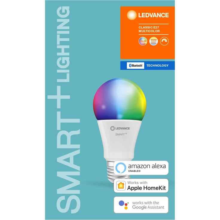 Ledvance SMART+ Classic Multicolour A60 Birne 10W (60W) E27 RGBW BT matt dimmbar – Bild 4