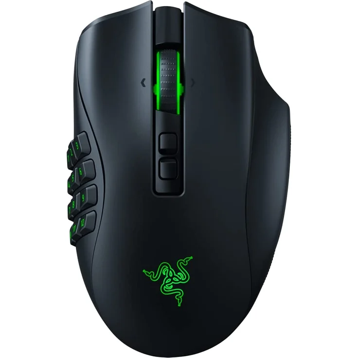 Razer Naga Pro - Modulare kabellose Gaming Maus für MMO, MOBA oder FPS Games mit austauschbaren Seitenteilen (HyperSpeed Wireless, 19 + 1 programmierbare Tasten) – Bild 1