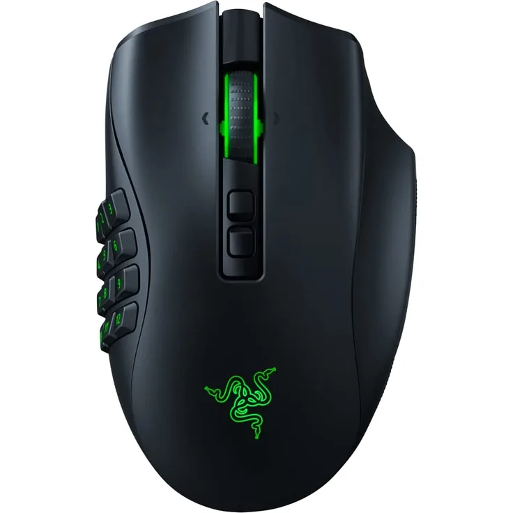Razer Naga Pro - Modulare kabellose Gaming Maus für MMO, MOBA oder FPS Games mit austauschbaren Seitenteilen (HyperSpeed Wireless, 19 + 1 programmierbare Tasten)
