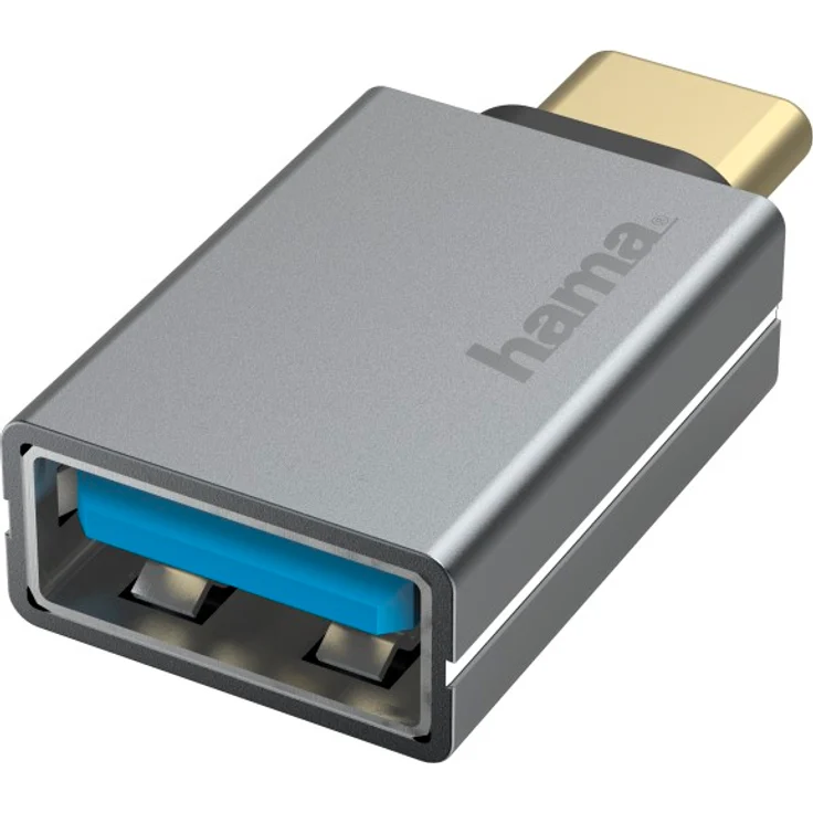 Hama USB-C-OTG-Adapter auf USB-A, USB 3.2 Gen1, 5 Gbit/s, Alu (00200300) – Bild 1