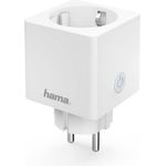 Hama ‎00176573 WLAN Steckdose Advanced, Mini Plug, smarte Steckdose ohne Hub, WiFi Steckdose für Sprach- und App-Steuerung, 3680 W, 16 A, 220 - 240 V, 50 Hz, weiß
