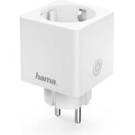 Hama ‎00176573 WLAN Steckdose Advanced, Mini Plug, smarte Steckdose ohne Hub, WiFi Steckdose für Sprach- und App-Steuerung, 3680 W, 16 A, 220 - 240 V, 50 Hz, weiß