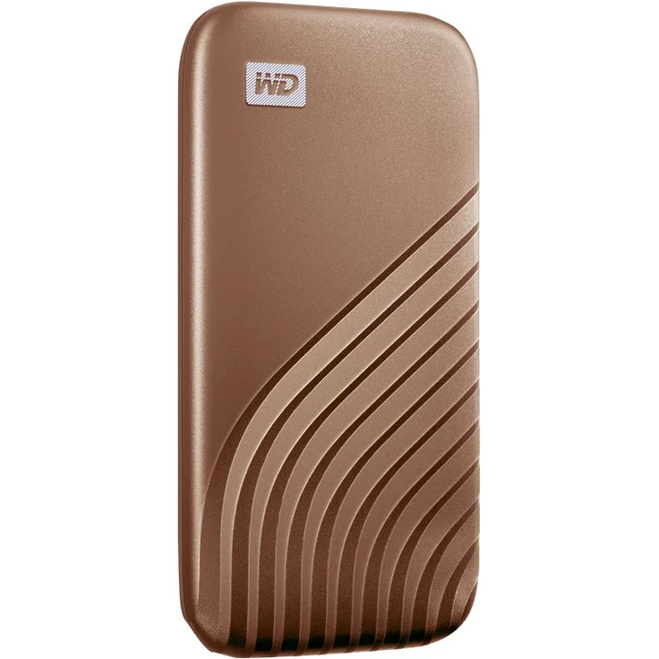 WD My Passport SSD WDBAGF0010BGD - Solid-State-Disk - verschlüsselt - 1 TB - extern (tragbar) - USB 3.2 Gen 2 (USB-C Steckverbinder) - 256-Bit-AES - Gold (WDBAGF0010BGD-WESN) – Bild 7