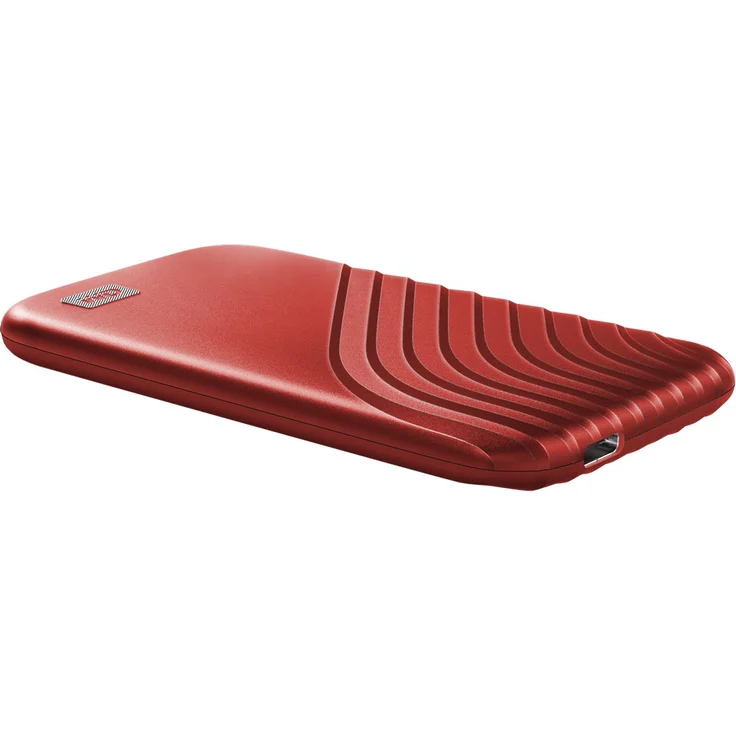 WD My Passport SSD WDBAGF5000ARD - Solid-State-Disk - verschlüsselt - 500 GB - extern (tragbar) - USB 3.2 Gen 2 (USB-C Steckverbinder) - 256-Bit-AES - Rot (WDBAGF5000ARD-WESN) – Bild 6