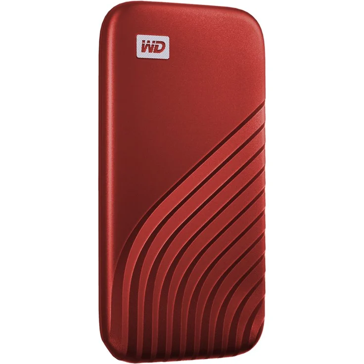 WD My Passport SSD WDBAGF5000ARD - Solid-State-Disk - verschlüsselt - 500 GB - extern (tragbar) - USB 3.2 Gen 2 (USB-C Steckverbinder) - 256-Bit-AES - Rot (WDBAGF5000ARD-WESN) – Bild 4